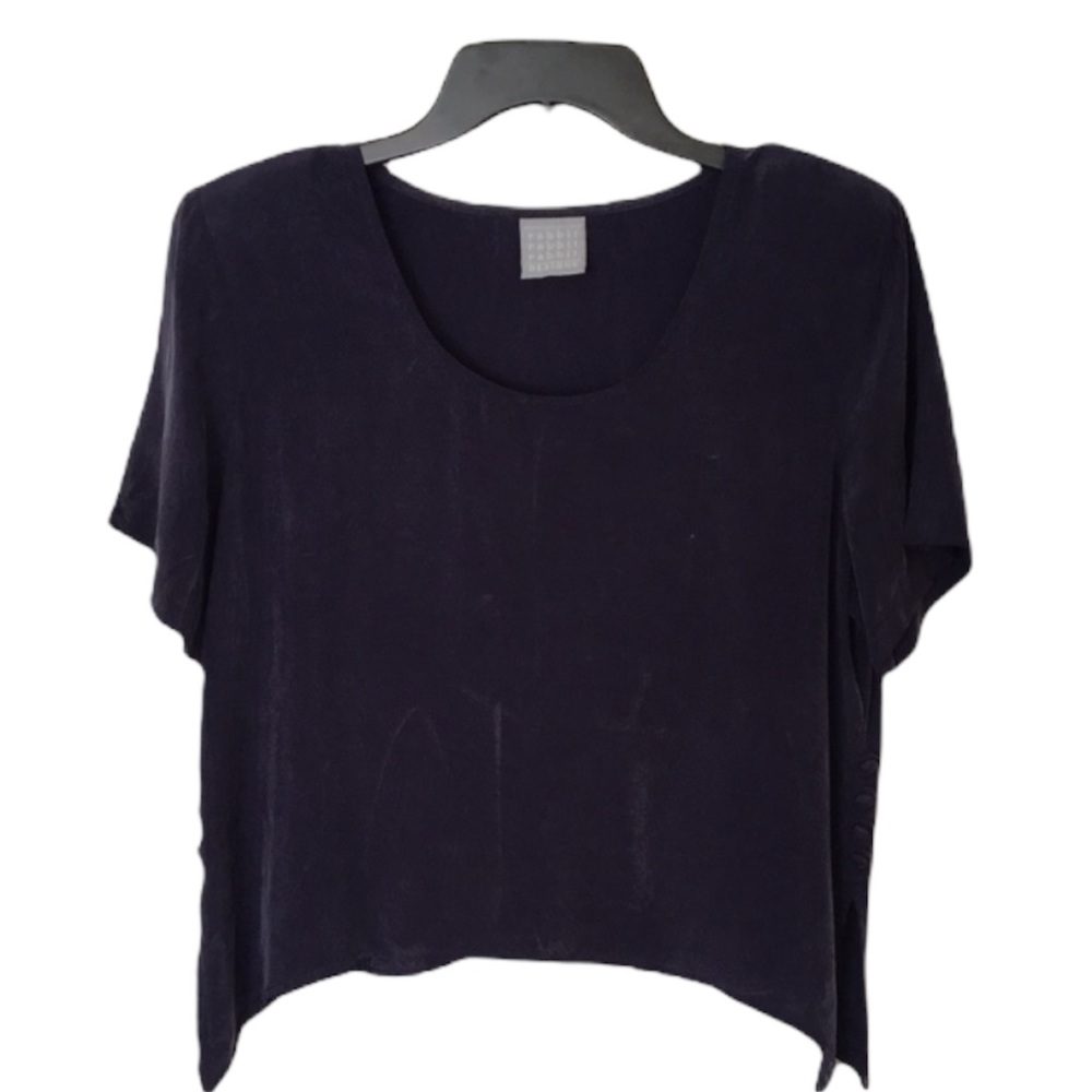 RABBIT DESIGN vintage padded blue Top size 10/S